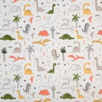 Бумага упаковочная крафтовая «Динозаврики», 50 × 70 см