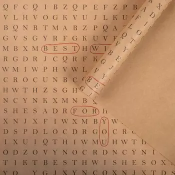 Бумага упаковочная крафтовая For you 50х70 см