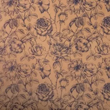 Бумага упаковочная крафтовая "Гжель" 50х70 см