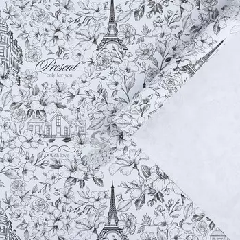 Бумага упаковочная крафтовая «Present», 70 х 100 см