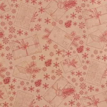 Бумага упаковочная крафтовая «Ретро письма», 50 × 70 см