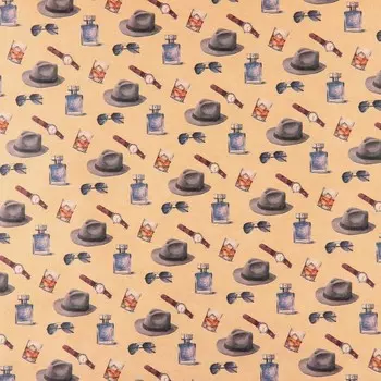 Бумага упаковочная крафтовая «Шляпы», 50 х 70 см