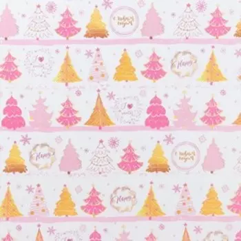 Бумага упаковочная крафтовая «Стильного нового года», 50 70 см