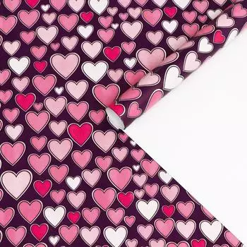 Бумага упаковочная металлизированная "Романтика",1 лист 0,685 х 1 м