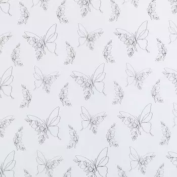 Бумага упаковочная тишью «Бабочки», 50 х 70 см