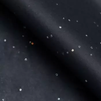 Бумага упаковочная тишью, «Конфетти», чёрная, 5066 см