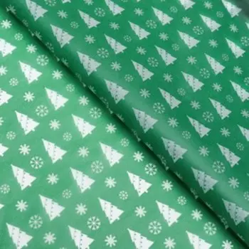Бумага упаковочная новогодняя тишью «Лес»,5066 см