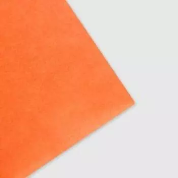 Бумага упаковочная тишью, оранжевый, 50 см х 66 см, набор 10 шт.