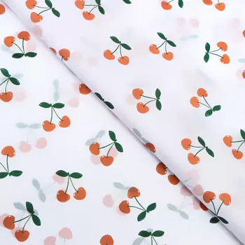 Бумага упаковочная тишью, «Вишня», 50 см 70 см 17 грамм
