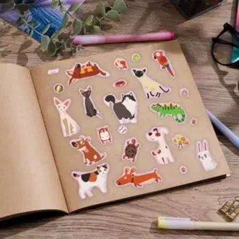 Наклейки детские бумажные «Домашние любимцы», 11 х 16 см