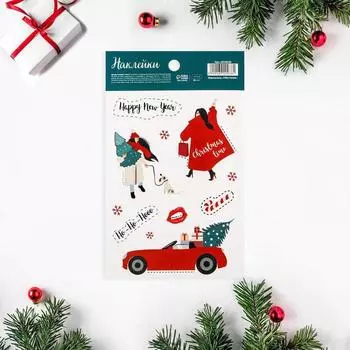 Бумажные наклейки Ho-ho-ho, 11 18 см