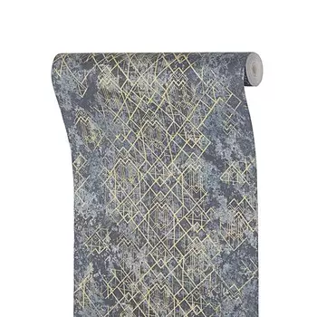 Бумажные обои для стены «Гэтсби 1075-10», 0.5310.05 м, цвет синий/золотистый