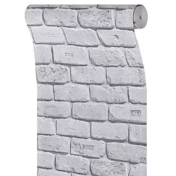 Бумажные обои «Кирпичи 301-017», 0.5310.05 м, серый