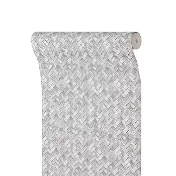 Бумажные обои Пермские обои «Ротанг 1086-017», 0.5310.05 м, цвет серый