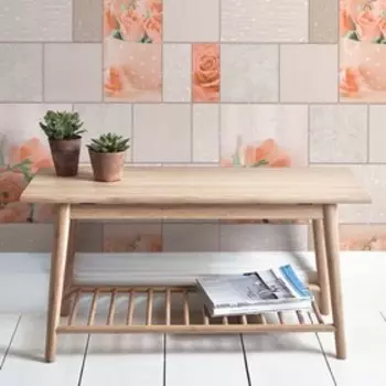 Бумажные обои Розы 1301-1, 0,53х10,05м, розовый золото