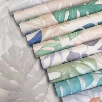 Бумажные обои Тропики 1048-01, 0,53х10,05м, розовый