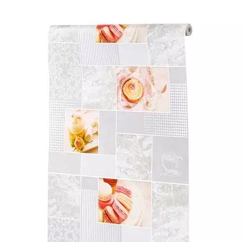 Бумажные обои Пермские обои «Вкус 1300-17», 0.5310.05 м, цвет серый/оранжевый