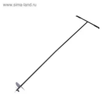 Бур садовый, шнековый, d=200 мм, длина 2 м, цвет МИКС