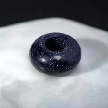 Бусина "Авантюрин синий" d=14мм, d отверстия=5мм