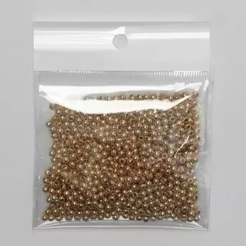 Бусина «Гематит» d=3мм, набор 10г, цвет золото