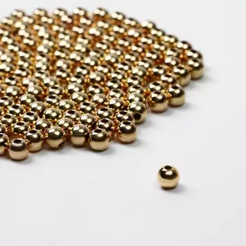 Бусина «Гематит» d=5 мм, набор 10 г, цвет золото