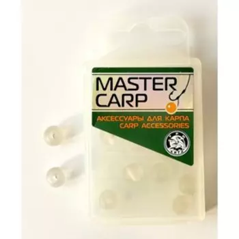 Бусина, коробочка, силикон, d=6 мм, 20 шт, цвет прозрачный