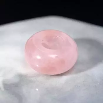 Бусина "Кварц розовый" d=14мм, d отверстия=5мм