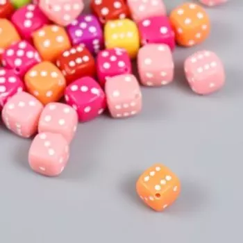 Бусины для творчества пластик «Игральный кубик», цветные, набор 20 г, 0.80.80.8 см