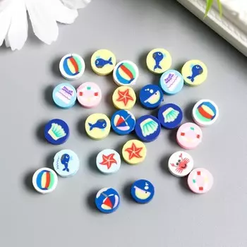 Бусины для творчества PVC «Картинки», набор 25 шт., 0.50.90.9 см, МИКС