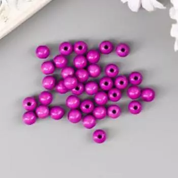 Бусины для творчества "Шарики", 8 мм, 30 грамм, светло-розовые, розовые, фиолетовые