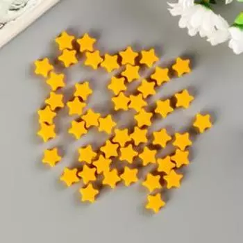 Бусины для творчества "Звезды", 10 мм, 30 грамм, желтые, оранжевые, зеленые,