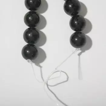 Бусины на нити шар №10 "Авантюрин зелёный"