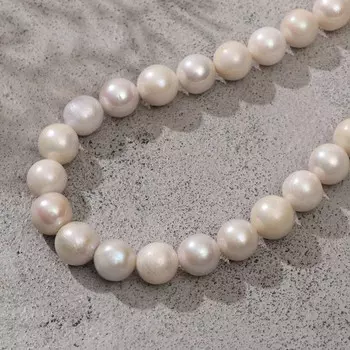 Бусины на нити шар №11 "Жемчуг барокко", 40см