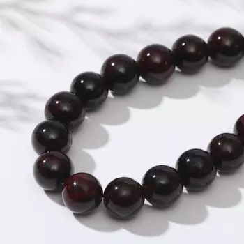 Бусины на нити шар №12 "Гранат", 40см