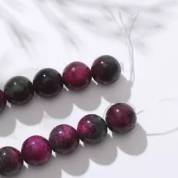 Бусины на нити шар №12 "Турмалин", 40см