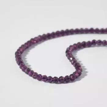 Бусины на нити шар №2 "Шпинель", цвет фиолетовый