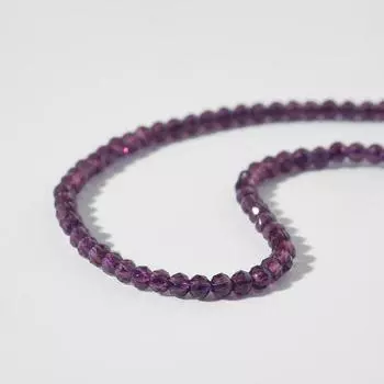 Бусины на нити шар №2 "Шпинель", цвет фиолетовый