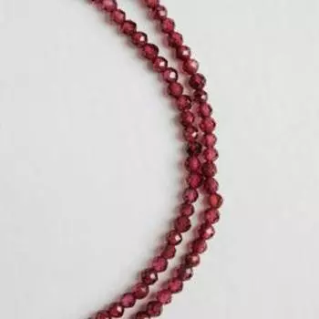Бусины на нити шар №3 "Шпинель" под гранат, 38см