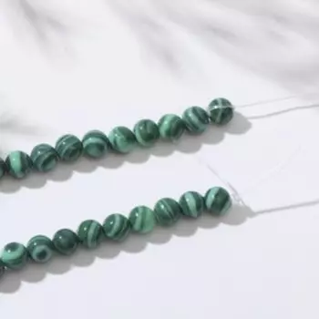 Бусины на нити шар №4 "Малахит", 40см