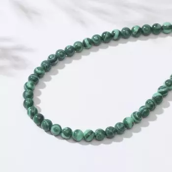 Бусины на нити шар №4 "Малахит", 40см