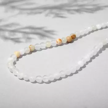 Бусины на нити шар №4 "Оникс", 40см