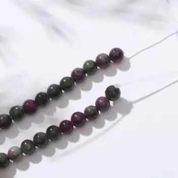 Бусины на нити шар №4 "Турмалин", 40см