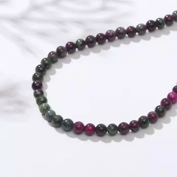 Бусины на нити шар №4 "Турмалин", 40см