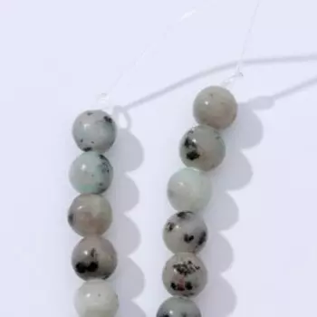 Бусины на нити шар №6 "Кварц", +/-38см