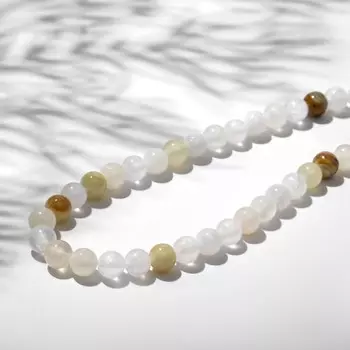 Бусины на нити шар №6 "Оникс", 40см