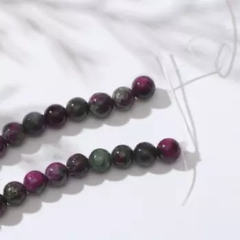 Бусины на нити шар №6 "Турмалин", 40см