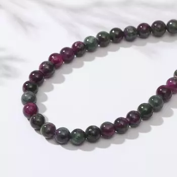 Бусины на нити шар №6 "Турмалин", 40см