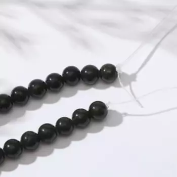 Бусины на нити шар №6 "Змеевик", 40см