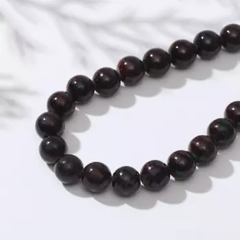 Бусины на нити шар №8 "Гранат", 40см