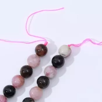 Бусины на нити шар №8 "Турмалин"